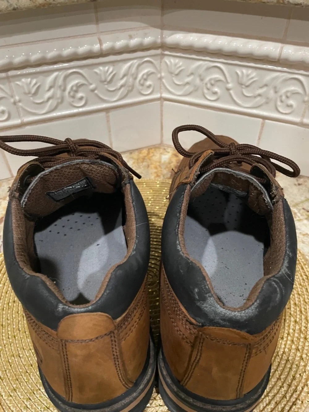 Skechers Brown Lace-Up Men's Work shoe size 13